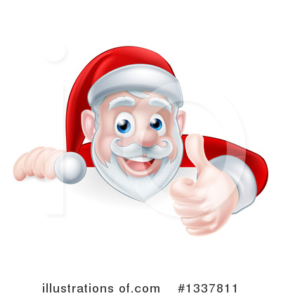 Royalty-Free (RF) Santa Clipart Illustration by AtStockIllustration - Stock Sample #1337811