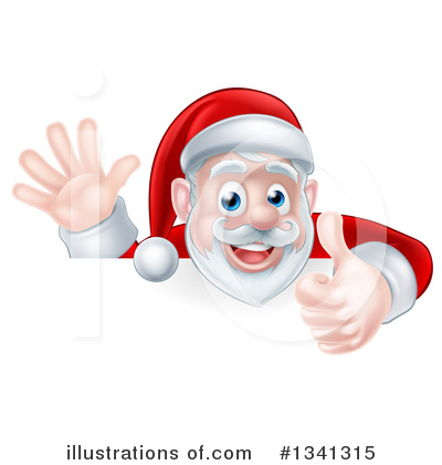 Royalty-Free (RF) Santa Clipart Illustration by AtStockIllustration - Stock Sample #1341315