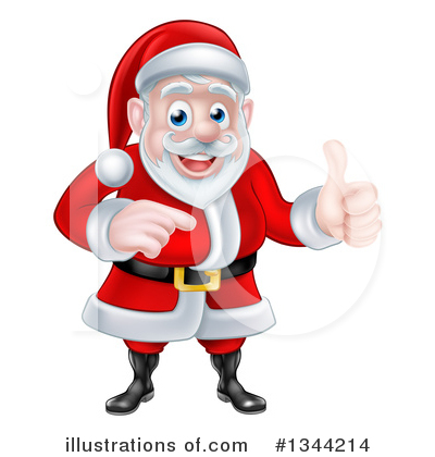 Royalty-Free (RF) Santa Clipart Illustration by AtStockIllustration - Stock Sample #1344214
