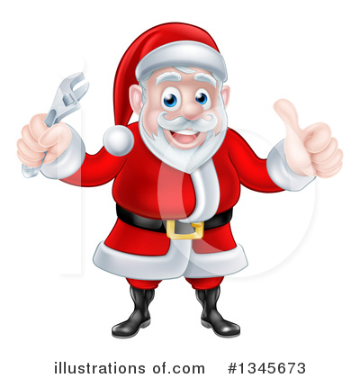 Royalty-Free (RF) Santa Clipart Illustration by AtStockIllustration - Stock Sample #1345673