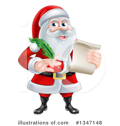 Royalty-Free (RF) Santa Clipart Illustration by AtStockIllustration - Stock Sample #1347148