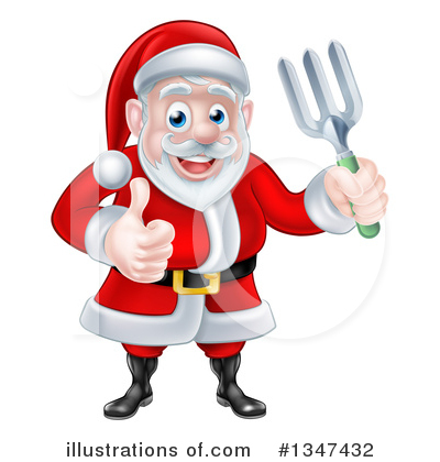 Royalty-Free (RF) Santa Clipart Illustration by AtStockIllustration - Stock Sample #1347432