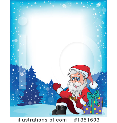 Royalty-Free (RF) Santa Clipart Illustration by visekart - Stock Sample #1351603