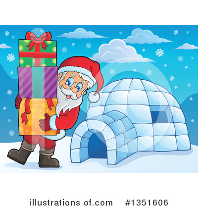 Royalty-Free (RF) Santa Clipart Illustration by visekart - Stock Sample #1351606