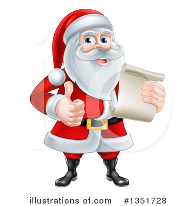 Royalty-Free (RF) Santa Clipart Illustration by AtStockIllustration - Stock Sample #1351728