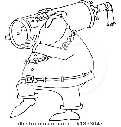 Royalty-Free (RF) Santa Clipart Illustration by djart - Stock Sample #1353047