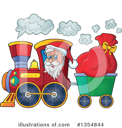 Royalty-Free (RF) Santa Clipart Illustration by visekart - Stock Sample #1354844