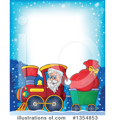Royalty-Free (RF) Santa Clipart Illustration by visekart - Stock Sample #1354853
