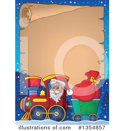 Royalty-Free (RF) Santa Clipart Illustration by visekart - Stock Sample #1354857