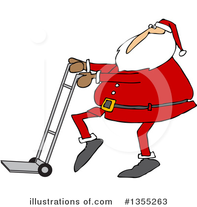 Royalty-Free (RF) Santa Clipart Illustration by djart - Stock Sample #1355263