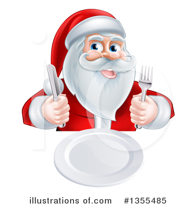 Santa Snack Clipart #1355485 by AtStockIllustration