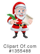 Santa Clipart #1355488 by AtStockIllustration