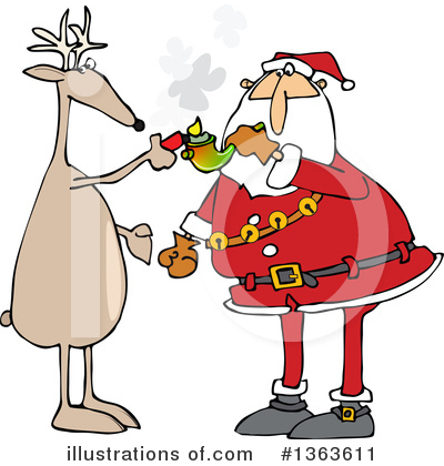 Royalty-Free (RF) Santa Clipart Illustration by djart - Stock Sample #1363611
