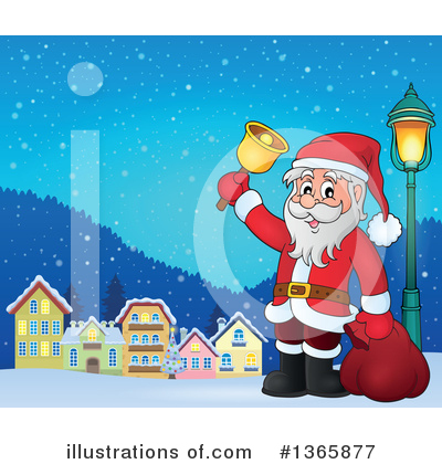 Royalty-Free (RF) Santa Clipart Illustration by visekart - Stock Sample #1365877