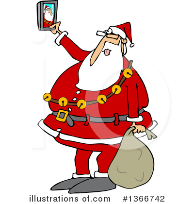 Royalty-Free (RF) Santa Clipart Illustration by djart - Stock Sample #1366742