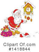 Santa Clipart #1418844 by Alex Bannykh