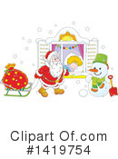 Santa Clipart #1419754 by Alex Bannykh