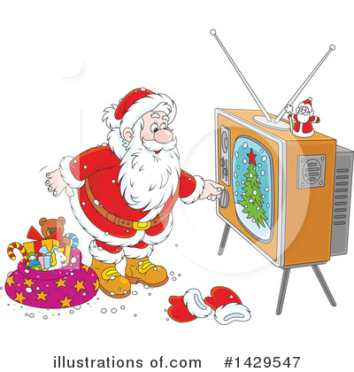 Royalty-Free (RF) Santa Clipart Illustration by Alex Bannykh - Stock Sample #1429547