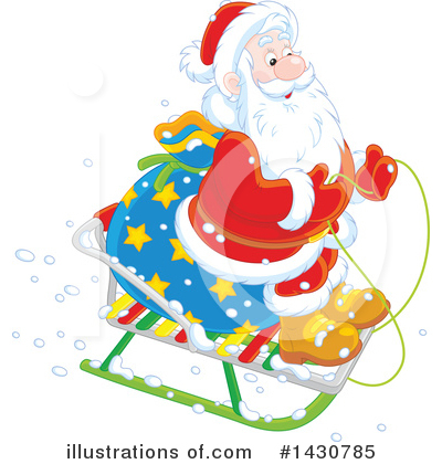 Royalty-Free (RF) Santa Clipart Illustration by Alex Bannykh - Stock Sample #1430785