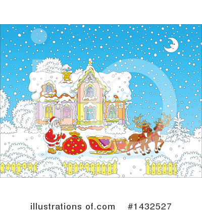 Royalty-Free (RF) Santa Clipart Illustration by Alex Bannykh - Stock Sample #1432527