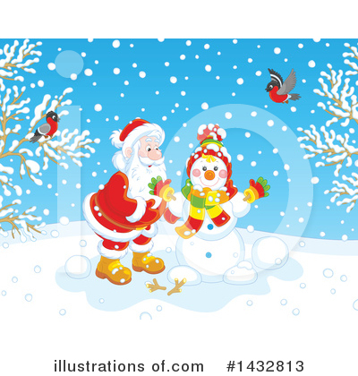Royalty-Free (RF) Santa Clipart Illustration by Alex Bannykh - Stock Sample #1432813