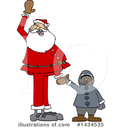 Royalty-Free (RF) Santa Clipart Illustration by djart - Stock Sample #1434535