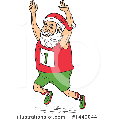 Royalty-Free (RF) Santa Clipart Illustration by patrimonio - Stock Sample #1449044