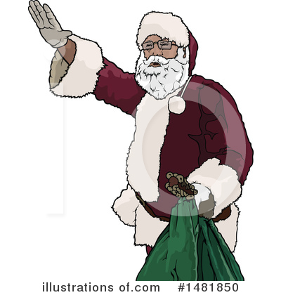 Royalty-Free (RF) Santa Clipart Illustration by dero - Stock Sample #1481850