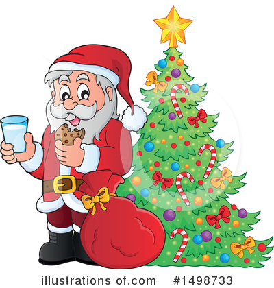 Royalty-Free (RF) Santa Clipart Illustration by visekart - Stock Sample #1498733