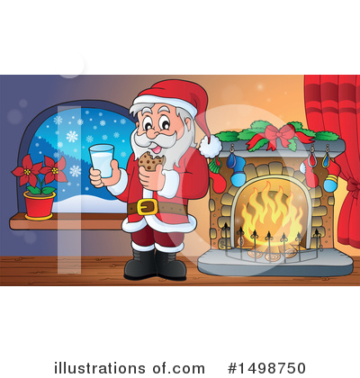 Royalty-Free (RF) Santa Clipart Illustration by visekart - Stock Sample #1498750