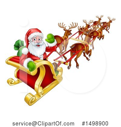 Royalty-Free (RF) Santa Clipart Illustration by AtStockIllustration - Stock Sample #1498900