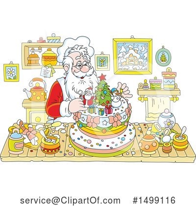 Royalty-Free (RF) Santa Clipart Illustration by Alex Bannykh - Stock Sample #1499116