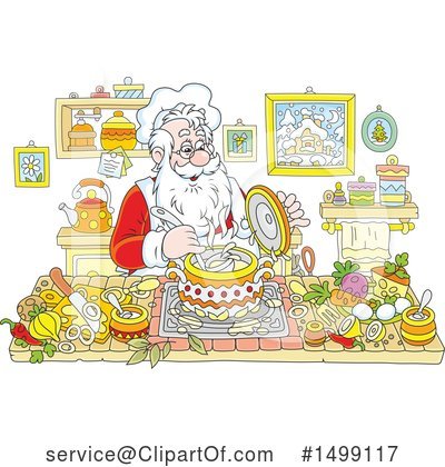 Royalty-Free (RF) Santa Clipart Illustration by Alex Bannykh - Stock Sample #1499117