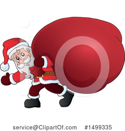 Royalty-Free (RF) Santa Clipart Illustration by visekart - Stock Sample #1499335