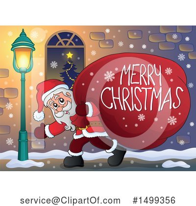 Royalty-Free (RF) Santa Clipart Illustration by visekart - Stock Sample #1499356