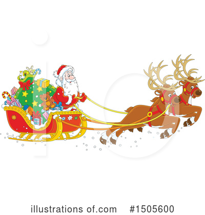 Reindeer Clipart #1505600 by Alex Bannykh
