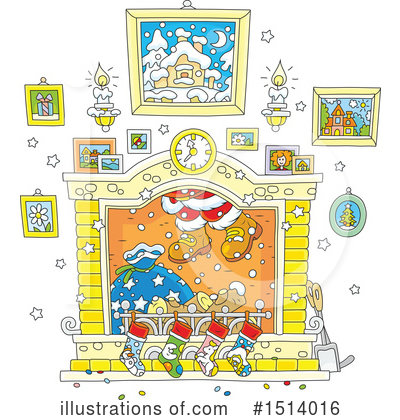 Royalty-Free (RF) Santa Clipart Illustration by Alex Bannykh - Stock Sample #1514016