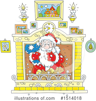 Royalty-Free (RF) Santa Clipart Illustration by Alex Bannykh - Stock Sample #1514018