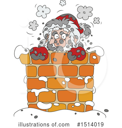Royalty-Free (RF) Santa Clipart Illustration by Alex Bannykh - Stock Sample #1514019