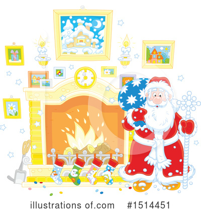 Royalty-Free (RF) Santa Clipart Illustration by Alex Bannykh - Stock Sample #1514451