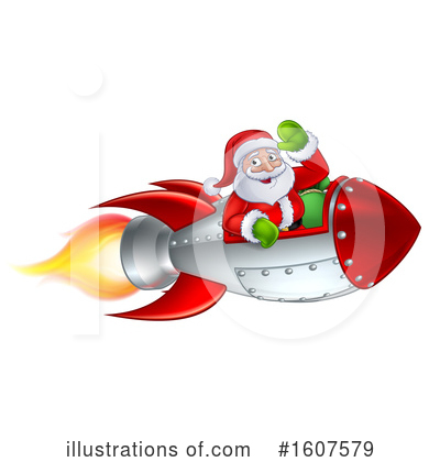 Royalty-Free (RF) Santa Clipart Illustration by AtStockIllustration - Stock Sample #1607579