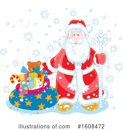 Royalty-Free (RF) Santa Clipart Illustration by Alex Bannykh - Stock Sample #1608472
