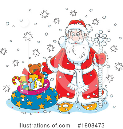 Royalty-Free (RF) Santa Clipart Illustration by Alex Bannykh - Stock Sample #1608473