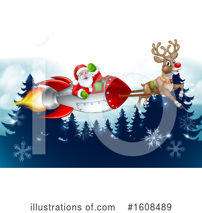 Royalty-Free (RF) Santa Clipart Illustration by AtStockIllustration - Stock Sample #1608489