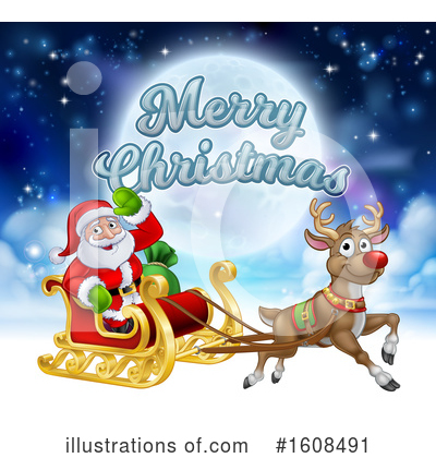 Royalty-Free (RF) Santa Clipart Illustration by AtStockIllustration - Stock Sample #1608491