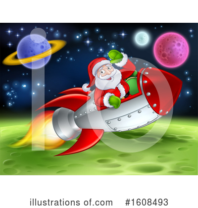 Royalty-Free (RF) Santa Clipart Illustration by AtStockIllustration - Stock Sample #1608493