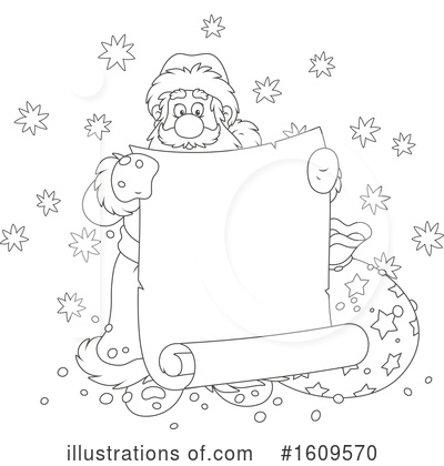 Royalty-Free (RF) Santa Clipart Illustration by Alex Bannykh - Stock Sample #1609570