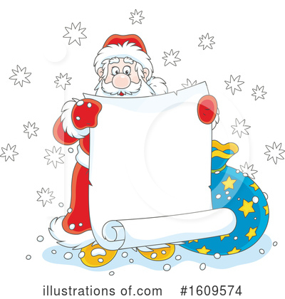 Royalty-Free (RF) Santa Clipart Illustration by Alex Bannykh - Stock Sample #1609574