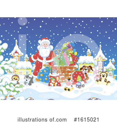 Royalty-Free (RF) Santa Clipart Illustration by Alex Bannykh - Stock Sample #1615021