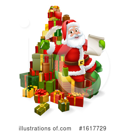 Royalty-Free (RF) Santa Clipart Illustration by AtStockIllustration - Stock Sample #1617729